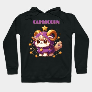 Capricorn Zodiac Cat Hoodie